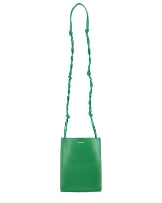 Jil Sander Green Calfskin Leather Small Tangle Shoulder Bag (Authentic Pre- Loved)