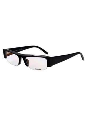 Miu Miu 0MU Black Acetate Eyeglasses - Black