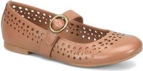 S&ouml;fft Tiara Laser Cut Flat in Luggage at Nordstrom Rack, Size 9.5