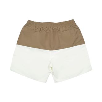 Brunello Cucinelli Two-Tone Colorblock Swim Shorts - Brown