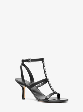 Michael Kors Nara Studded Leather Sandal