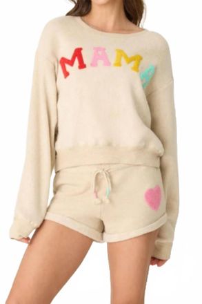 PJ Salvage Womens For The Mama Short In Oatmeal