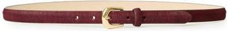 B-Low The Belt Kennedy Mini Genuine Calf Hair Belt in Burgundy Gold at Nordstrom, Size X-Small