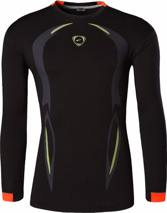 Jeansian Mens Casual Long Sleeves T-Shirts Wicking Running Sport Tee Shirt Top LA184 Black XL