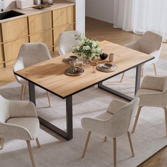 Vicco Mesa De Comedor Avido, Roble Dorado, 180 X 100 Cm, Vicco