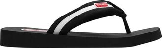 Kenzo Slide Sandaal met Logo - Heren - Slippers - Zwart - 40 EU - Schoenen