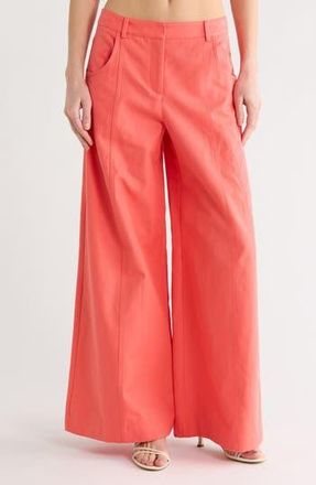 TWP Dees Cotton & Linen Pants in Poppy at Nordstrom Rack, Size 00