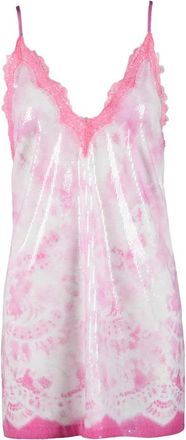 Msgm Sequin Sheath Dress - Pink