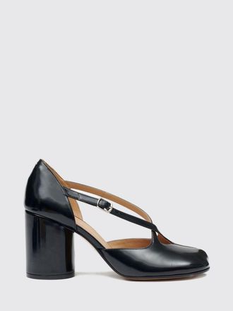 Maison Margiela D&eacute;collet&eacute; Mary Jane Tabi in pelle spazzolata con cinturino