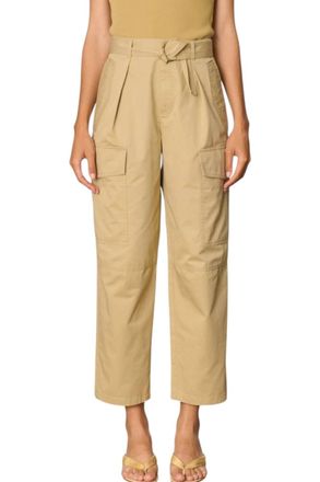 Vanessa Bruno Edan High Belted Waist Trousers In Militaire