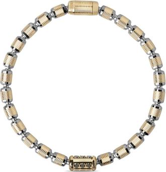 Officina Bernardi 18kt yellow gold Lumen AC diamond bracelet - men - 18kt Yellow Gold/Diamond/Gunmetal - 20