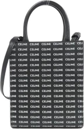 Celine Pre-owned Mini Bags, female, Black, Size: ONE SIZE Pre-owned Mini Vertical Cabas Leather Bag