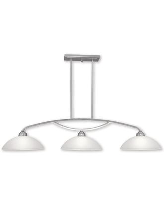 Livex Lighting Livex Somerset 3-Light Brushed Nickel Billiard/Island