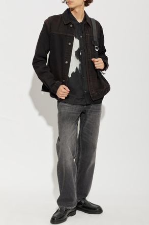 AllSaints Roth Denim Jacket, Mens, Brown