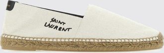 Saint Laurent Espadrillas in misto cotone con logo ricamato