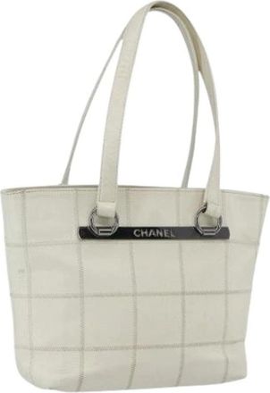 Chanel Pre-owned Tote Bags, female, Beige, Size: ONE SIZE Pre-owned Vintage Tote Bag