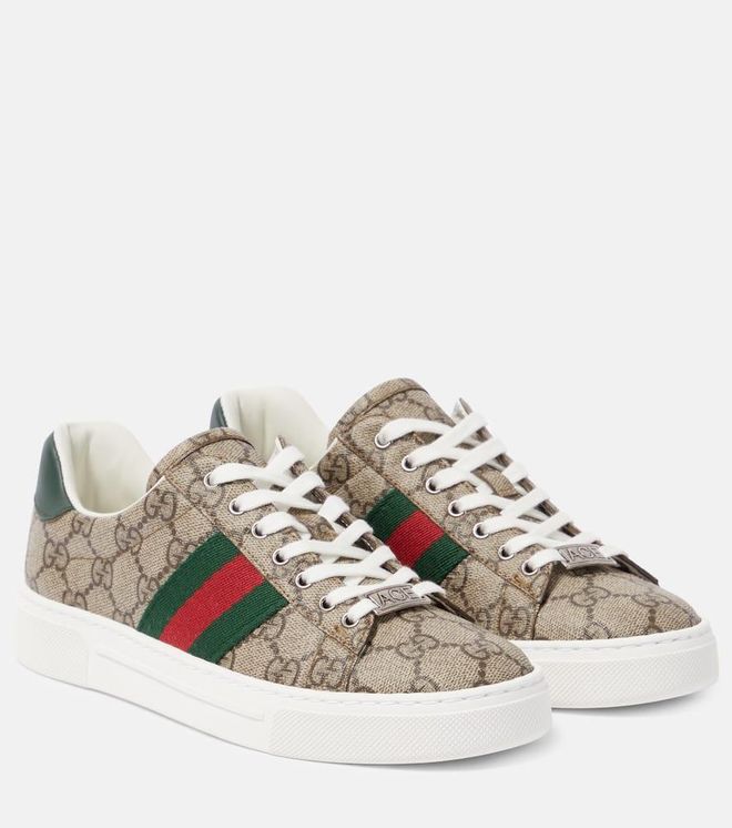 Ace leather-trimmed GG sneakers