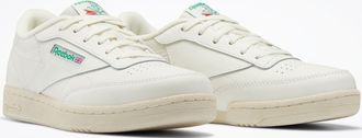 Reebok Classic Sneaker REEBOK CLASSIC CLUB C, Damen, Gr. 34,5, weiss (chalk, chalk, glegrn), Synthetik, Schuhe Sneaker