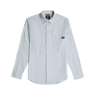 G-Star Slim Overhemd Bristum 2.0 Lange Mouw - Heren - Casual Overhemden - Blauw - XL - Overhemden