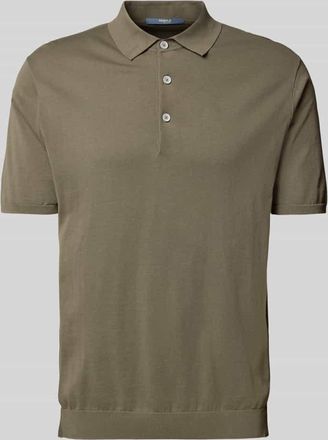 People of Shibuya Poloshirt mit Seitenschlitzen Modell NITO in Oliv, Gr&ouml;&szlig;e 56
