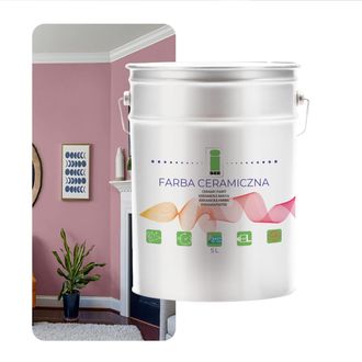OEM Pintura Cer&aacute;mica Para Paredes, Lavable, Clara, Rosa Turca, 5 L