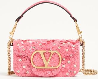 Valentino Garavani Borsa Piccola A Spalla Valentino Garavani Loc&ograve; Ricamata Donna ROSA UNI