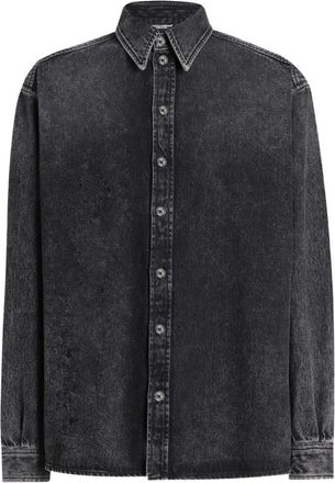 Dolce & Gabbana Passend Overhemd Variant - Heren - Spijkeroverhemden - Zwart - XL - Denim - Overhemden