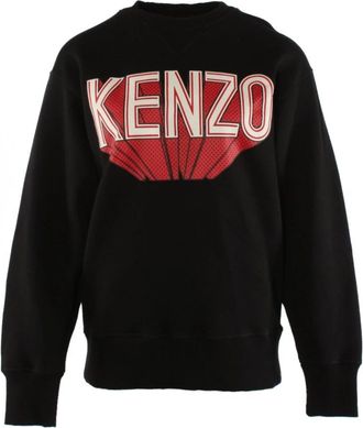 Kenzo 3D Oversized Sweats - Dames - Sweatshirts - Zwart - XS - Katoen - Hoodies & sweatvesten