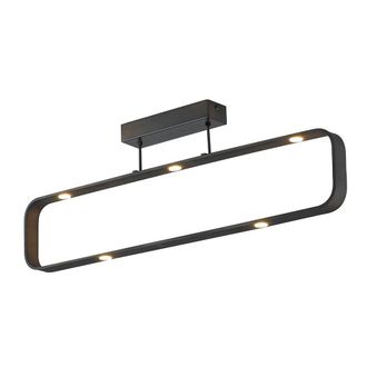Luce-Ambiente-Design Plaf&oacute;n Led Moka Marr&oacute;n Regulable Con 7 Led de 5w Luz Natural