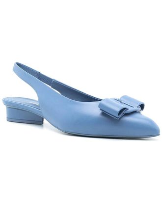 Ferragamo Vara Bow Leather Slingback Pump