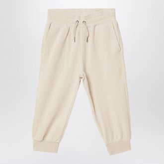 Givenchy White Velvet Sweatpants