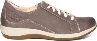 Aetrex Womens Dana Lace Up Sneaker In Warm Grey