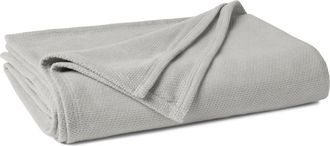 Coyuchi Sequoia Organic Cotton & Organic Wool Blanket in Soft Gray at Nordstrom, Size California King