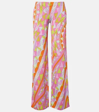 Pucci Manuba jersey satin wide-leg pants