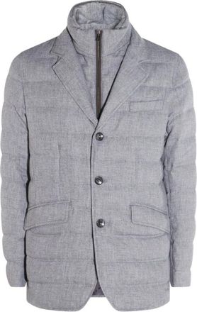 Herno Jassen, Heren, Grijs, L, Wol, Stijlvolle Grigio Jas Aw 25