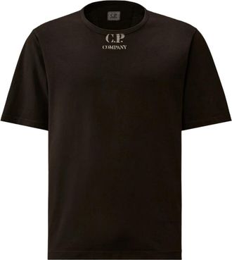 C.P. Company T-shirts - Heren - T-shirts - Zwart - S - Katoen - Tops