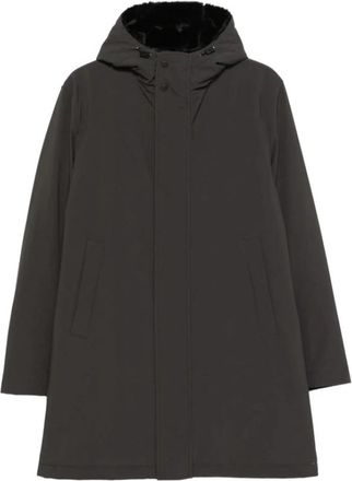 Herno Technische Capuchonjas - Heren - Winterjassen - Grijs - S - Leer - Jassen