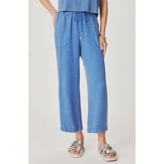 Splendid Angie Crop Wide Leg Pants in Perfect Blue at Nordstrom, Size X-Small