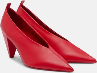 Loewe Origami Cubic leather pumps