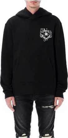 Amiri Hoodies & sweatvesten, Heren, Zwart, M, Katoen, Hollywood Zip Hoodie