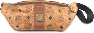 MCM Leather Waist Bag With Logo Womens Pattern (Pre-Owned)