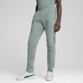 Puma Pantaloni EVOSTRIPE da uomo, Abbigliamento, Verde, XS