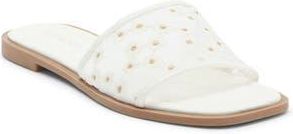 Top Moda Zita Slide Sandal in White Pu at Nordstrom Rack, Size 8.5