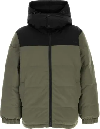 A.P.C. Olive Color Block Jacket