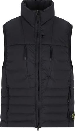 Stone Island Gilet imbottito con zip - Blu