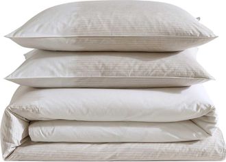 Calvin Klein Ikat Pinstripe Comforter & Shams Set in Pink at Nordstrom, Size King