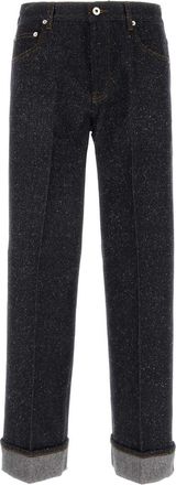 Burberry Mens Melange Blue Denim Jeans - Dark Grey Cotton - Size 32 (Waist)