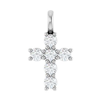 Diamond2Deal 14k Gold 1/3ct Lab-Grown Diamond Pendant
