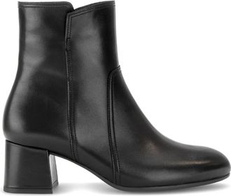 Gabor Enkellaarsjes - Dames - Laarzen met Hak - Zwart - 39 EU - Leer - Schoenen