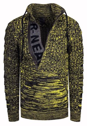 Rusty Neal 1/2 Rits Chunky Trui met Hoge Hals